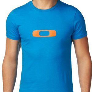 Mens Pacific Blue Oakley Square Me Icon Tee